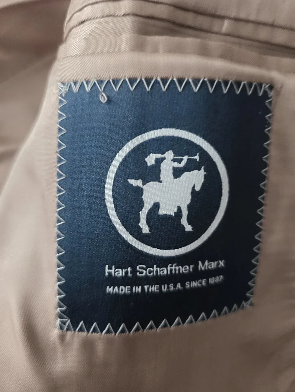 Hart Schaffner Marx Gun Club Check Houndstooth Wool Sport Coat Blazer 44R